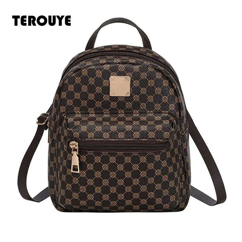 Classic Women Backpack Fashion School Bags Female Daily Shopping Girl Backpacks Schoolbags TEROUYE