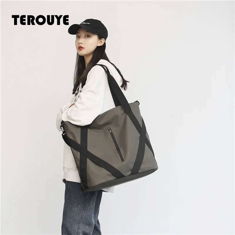 Waterproof Oxford Big Tote For Women Fashion Simple Large Package Shopping Lady Handbag Anti-Tear Leisure Woman Shoulder Bag TEROUYE