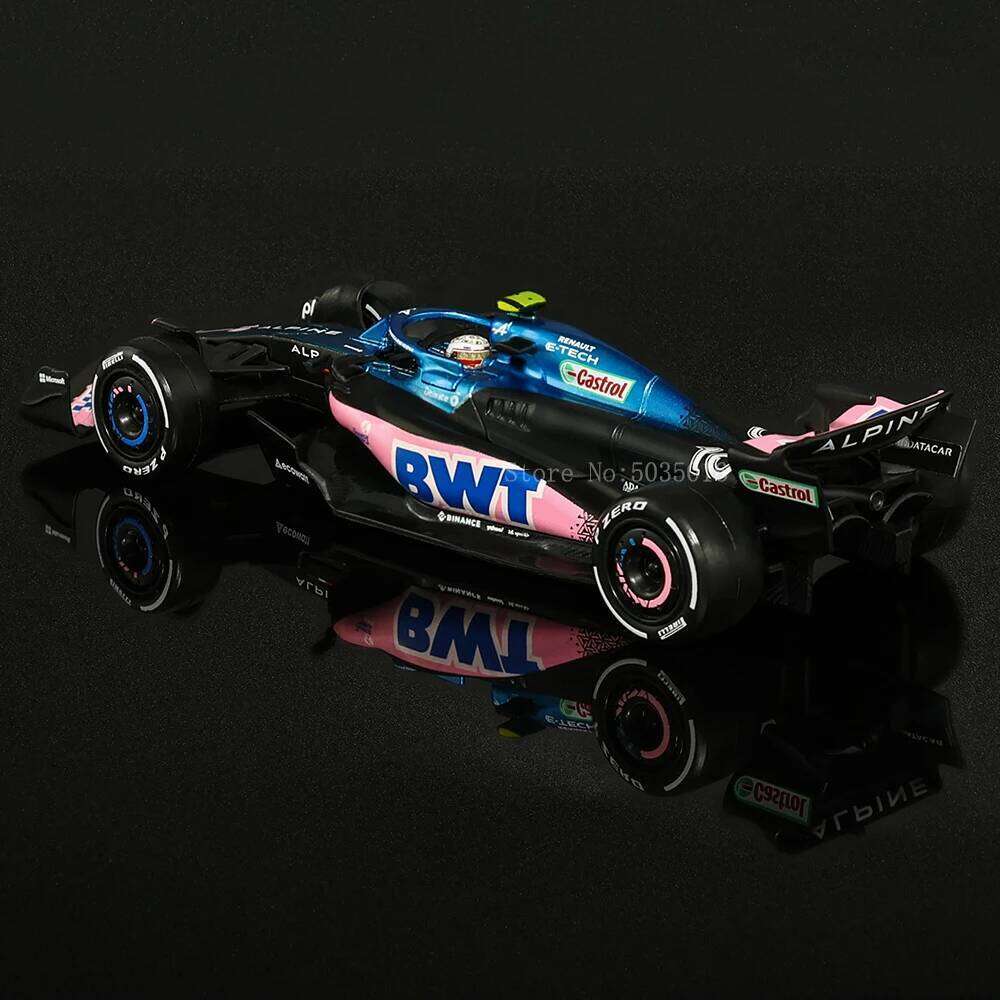 Bburago 1:43 Alpine F1 Team 2023 A523 10# Pierre Gasly 31# Esteban Ocon alloy car model toy series collection gift Die cast Z260306
