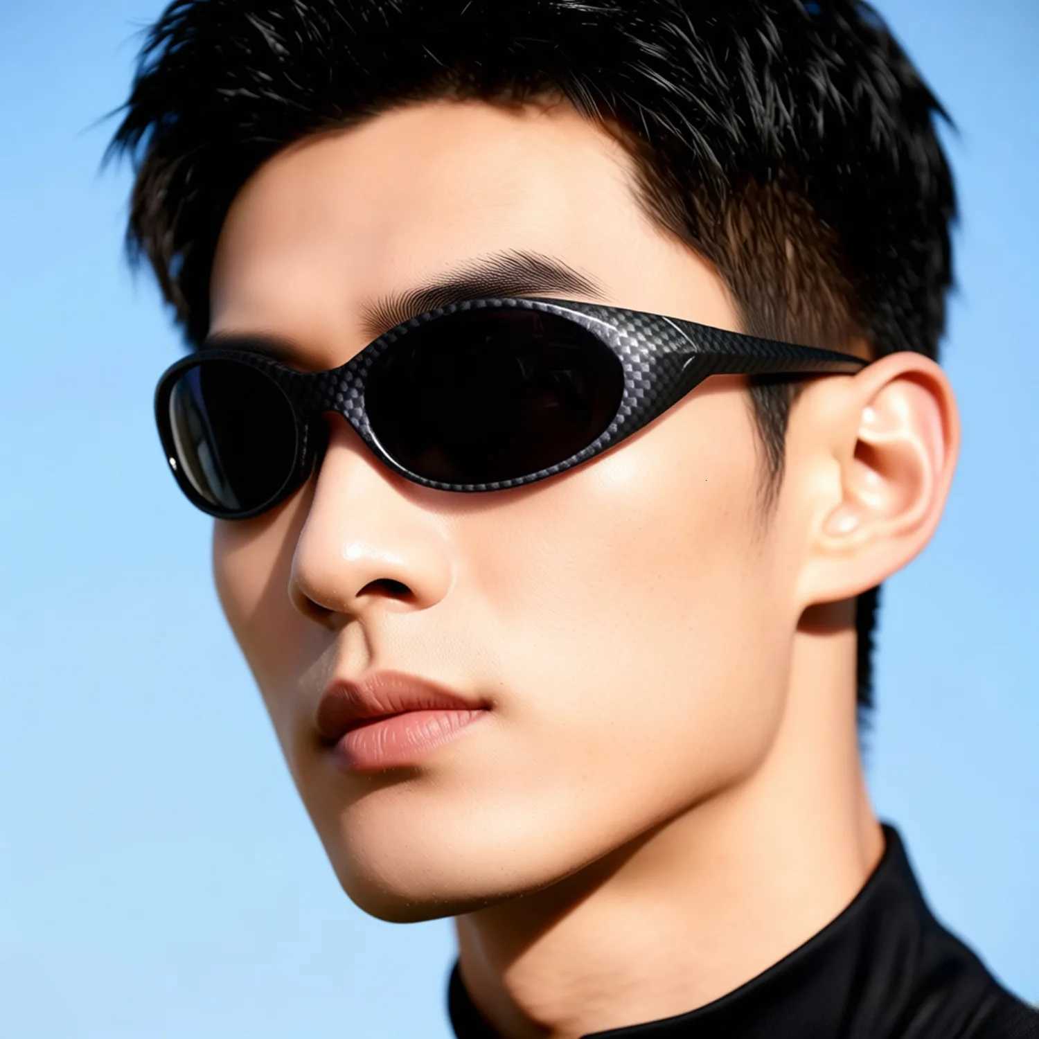 2025 Outdoor Sports Polarized Sunglasses Women Men Unisex Oval Glasses Reflective Mirrored Lens Color Patchwork Shades S260304