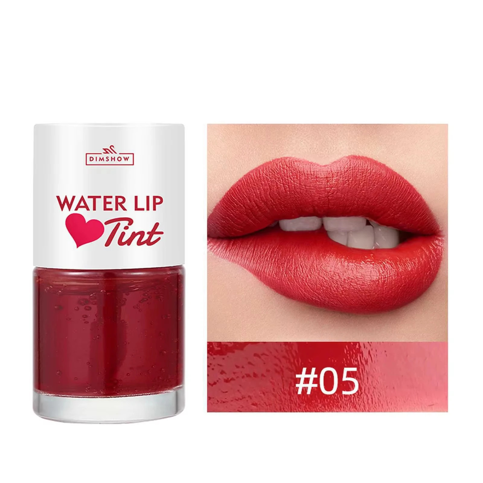 Tint Dyeing Liquid Lipstick and Blush 2 in 1 Waterproof Mirror Lip Gloss Water Lip Tint Non-sticky Lip Eye Cheek Makeup Cosmetic 260304