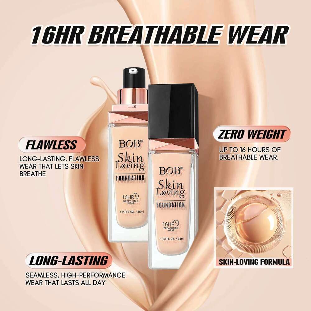 Holding Makeup Liquid Foundation, Lasting Concealer, Transparent Skin, Natural Moisturizing Foundation Make-up 26L0306