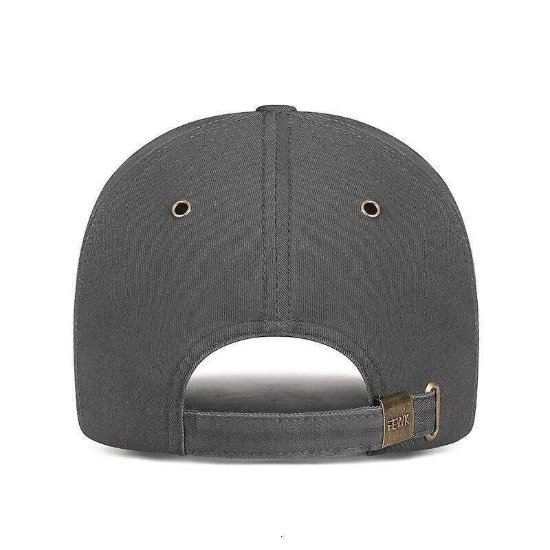 High quality hat big head circumference adjustable wide brim deepening baseball men's protection sun cap Y260304