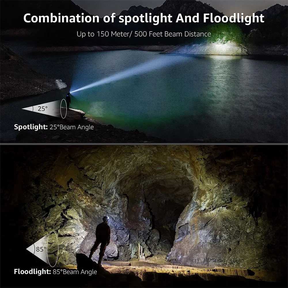 6 Modes Usb Rechargeable Headlamp IPX4 Waterproof Headlight Flashlights LED Head Lamp With Red Green Light For Outdoor Fishing H260307