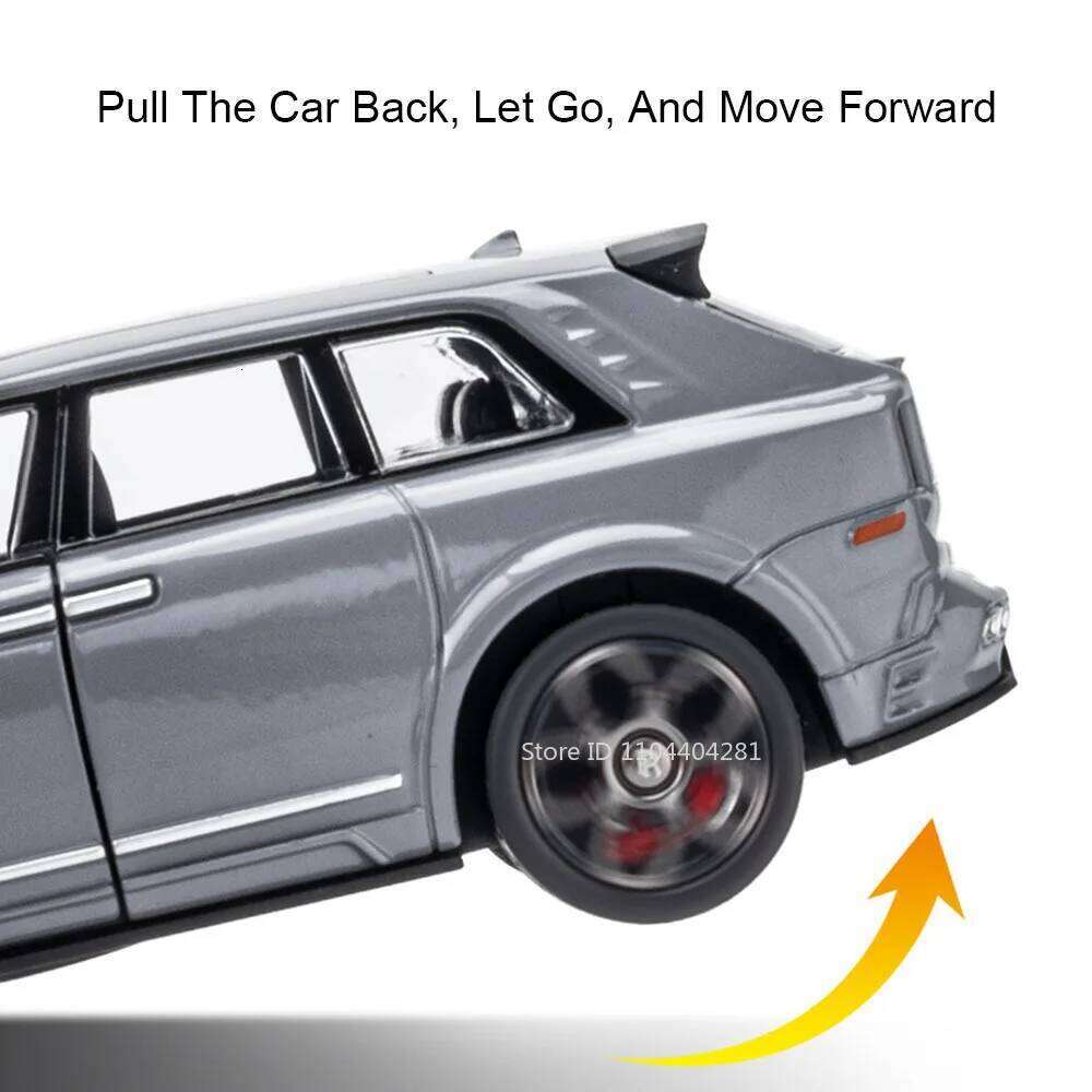 1:36 Rolls-Royce Cullinan 911 Alloy Miniature Model Diecast Toys Car Doors Opened Sound Light Pull Back Vehices Cars Decorations Z260306