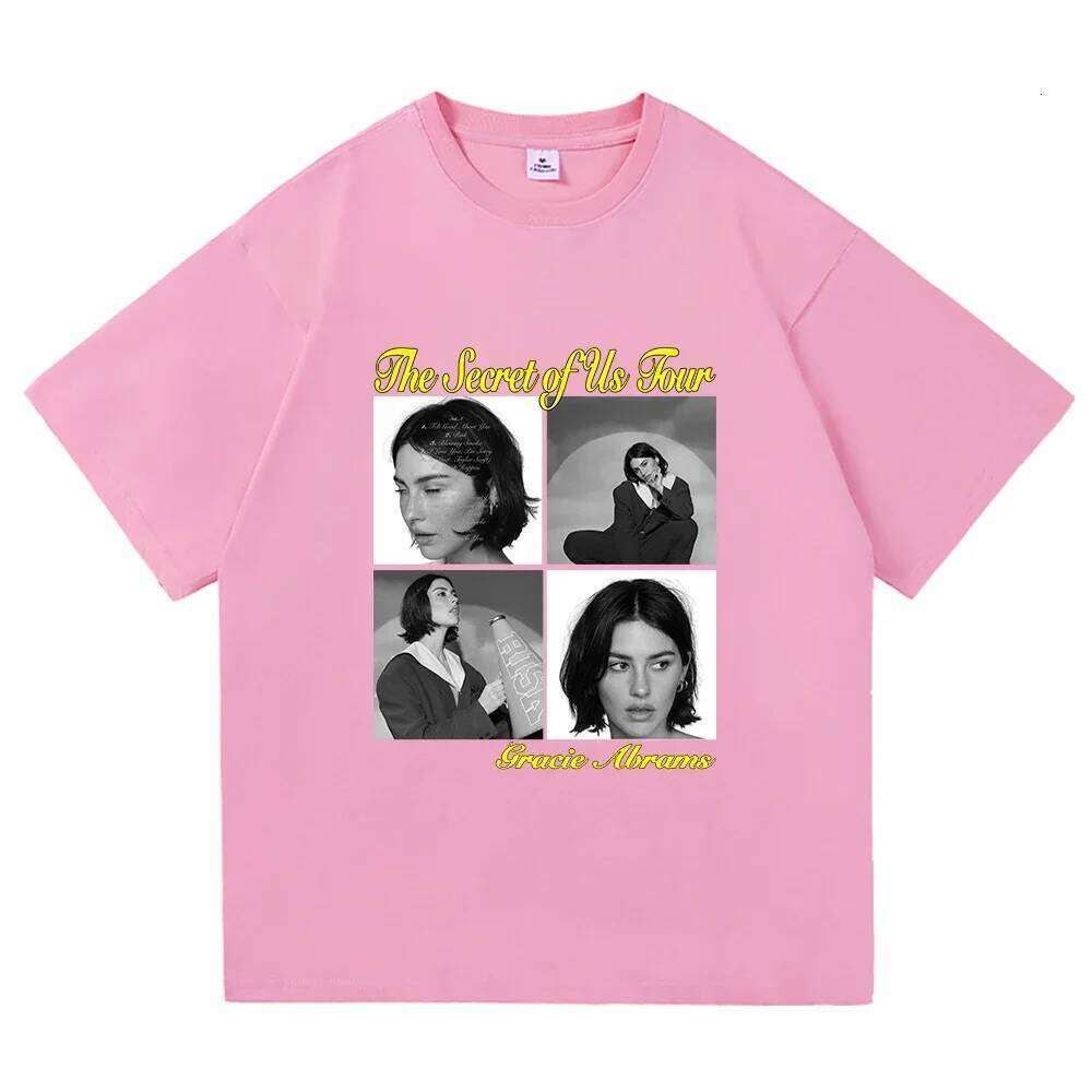 Gracie Abrams Risk Secret of Us The Eras Tour T Shirt Men/Women Aesthetic Retro T-Shirt Unisex New Album Tees Shirts XJ260306