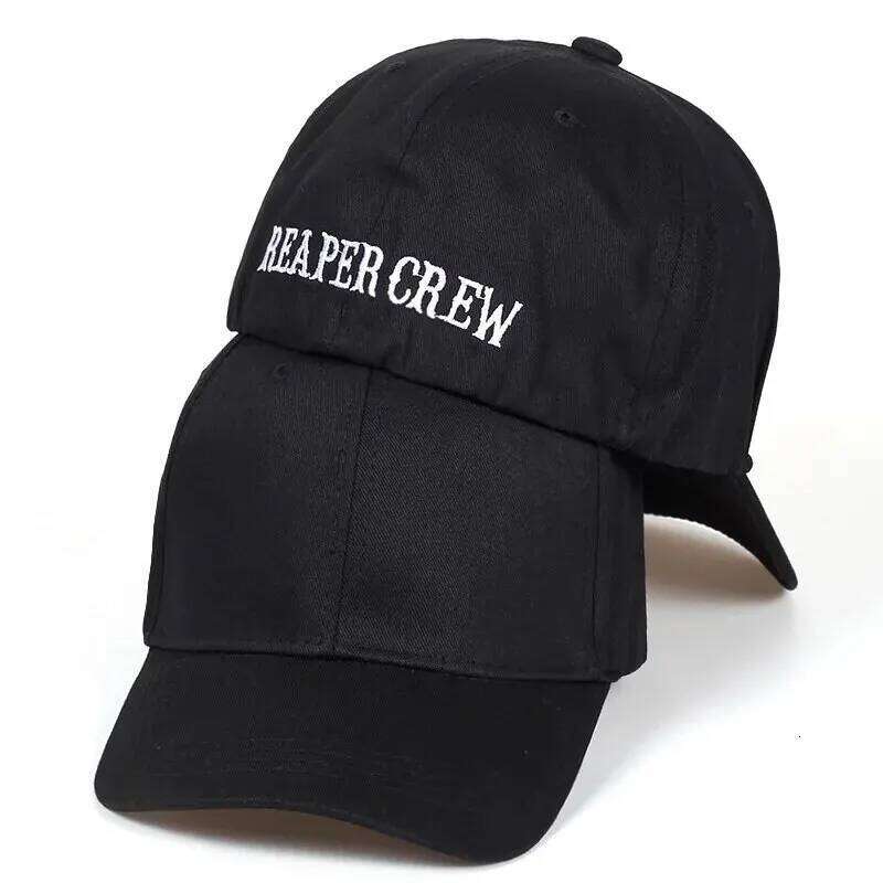 Unisex Rear Seal REAPER CREW Embroidery Baseball Caps Spring And Autumn Outdoor Adjustable Casual Hats Sunscreen Hat Y260304
