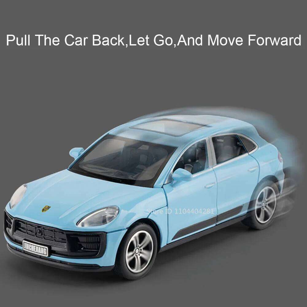 1:32 Macan Panamera Alloy Sports Car Model Diecast Toys 4 Doors Opened with Sound Light Pull Back Metal Vehices Boys Gifts Z260306