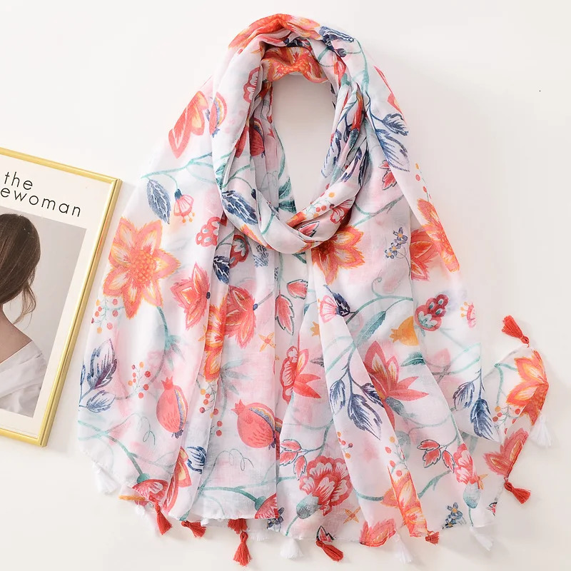 Woman Scarf Muslim Hijab High Quality Ladies Shawl Headband Flower Paisley Scarf For Women Beach Silk Scarf Bandana 260302