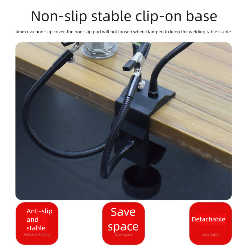 Free Shipping Universal Metal Arm PCB Circuit Board Repair Soldering Auxiliary DIY Handcraft Model Fixed Clamp Tool
