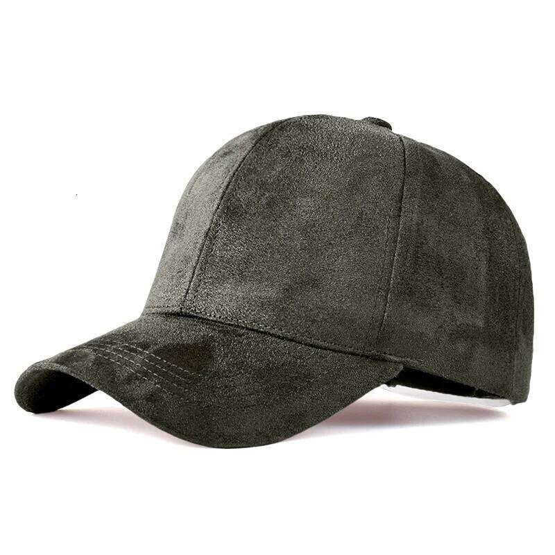 Classic Faux Leather Suede Baseball Cap Corduroy Dad Caps Adjustable Casual Low Profile Dad-Hat Y260304
