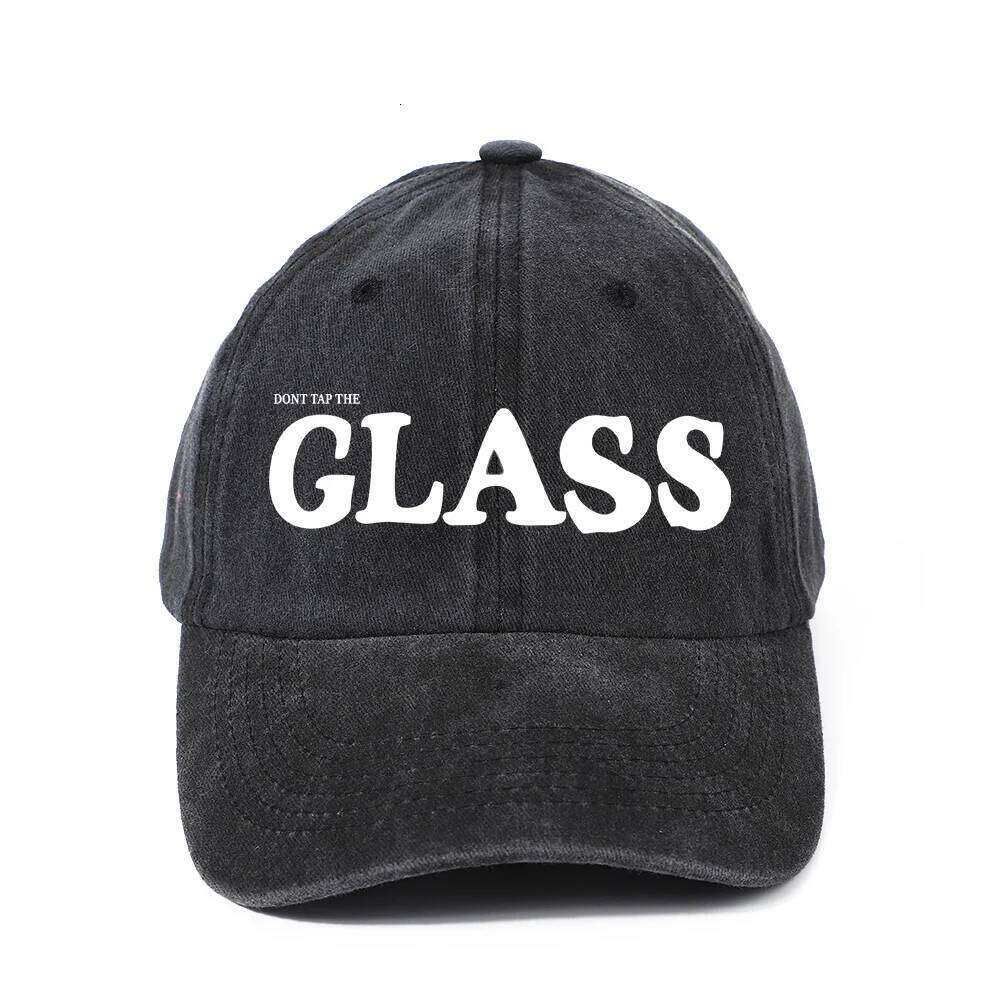 Ladies' Retro Baseball DON'S T TAP THE GLASS Printed Fashion Trend Hip Hop Soft Top Men's Hat Y260304