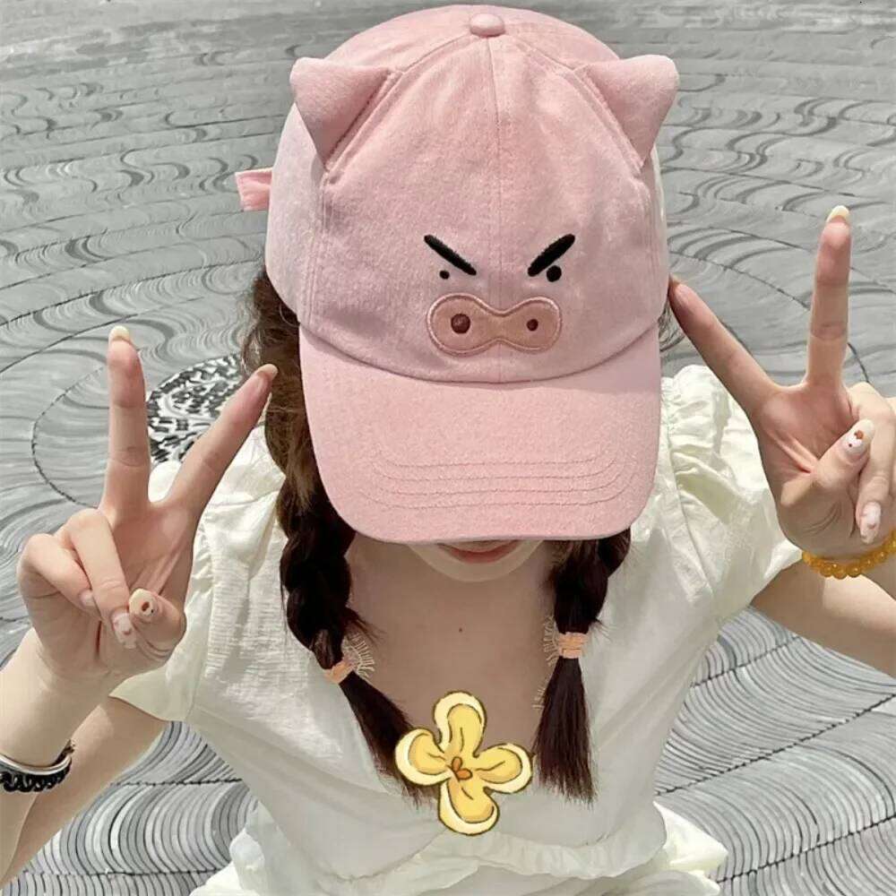 Cute Crayon Shin-chan Peaked Cap Soft Top Children's Outdoor Sunhat Girls Versatile Headwear Y260304