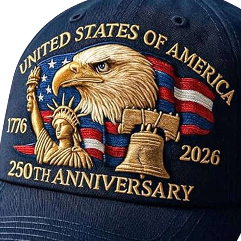 Breathable Baseball Retro Washed Versatile Patriotic Cap US 250th Anniversary Tribute Hat Y260304