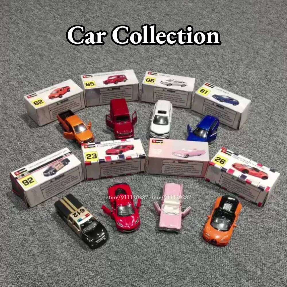 Bburago 1:64 Mini Car Model, BB29 Bugatti Chiron Scale Metal Diecast Miniature Art Replica Vehicle Collection Toy Z260307