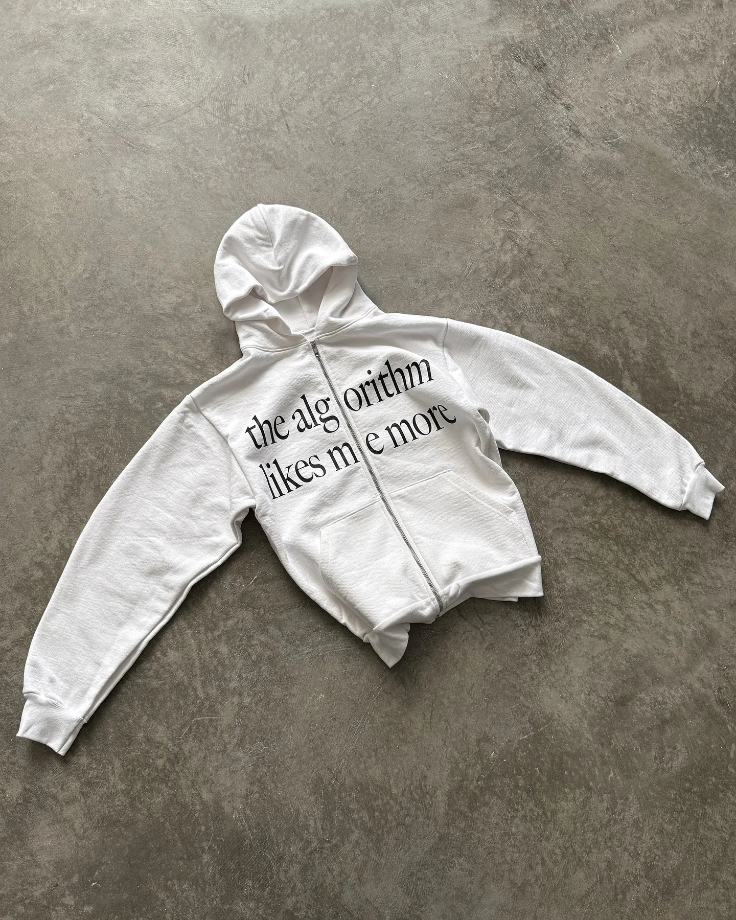Harajuku Retro Letter Printed Women Zipper Hoodie Casual White Loose Y2K Hoodies Comfortable Cotton Woman Clothing Sweatshirt 260228