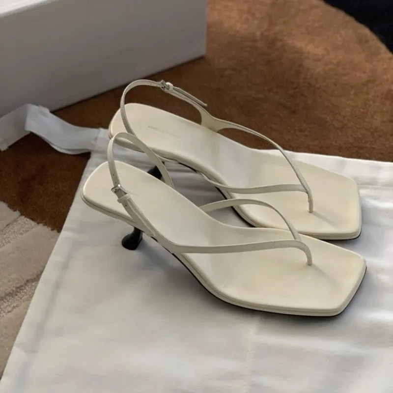 Womens Sandals Kitten Heel Thin Belt Thin Heel French Pumps Sandals Fairy Style Summer High Heel Fashion Sexy Style Sandals 260306