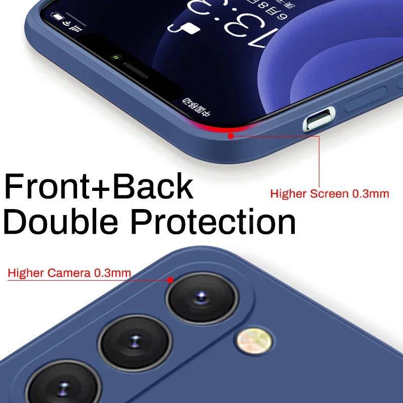 S24Plus Liquid Silicone Phone Case For Samsung Galaxy S23 S 23 S22 Ultra S24 FE S25 + Plus Soft Cover ddmysept