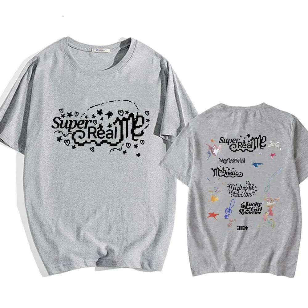 ILLIT Girl Band T-shirt Summer Women Men Tee-shirt Streetwear Korean Style Graphic Printing Tshirts Hombre Aesthetic XJ260306 XJ260306