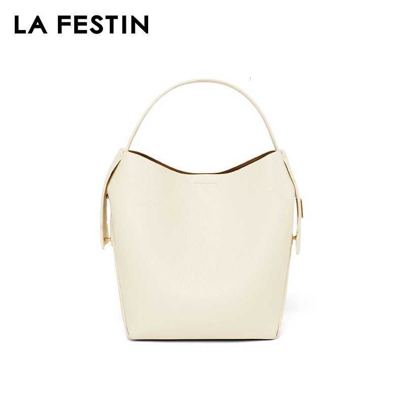 LA FESTIN Genuine Leather Ladies Handbag Shoulder Crossbody Bag Portable Bucket Bag Female Bags Womens bag H260306