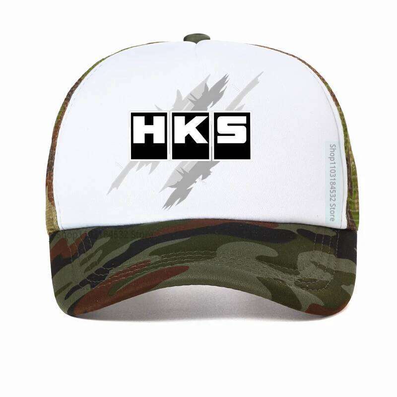 Jdm Hks Power And Sports Japanese Style Logo Baseball Cap Summer Unisex Adjustable Mesh hat Y260304