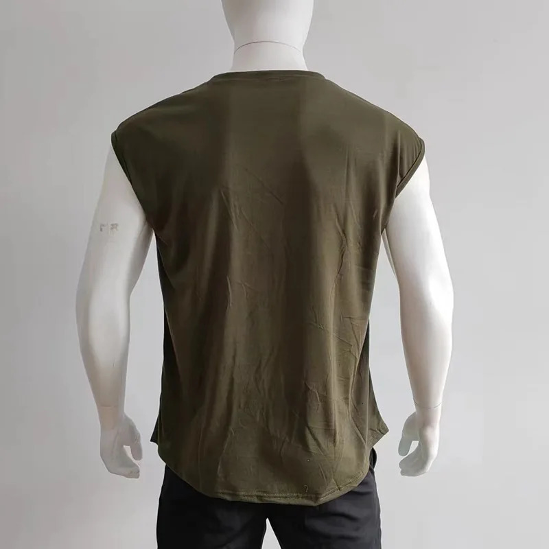 Summer Mens Mesh Gym Vest Quick Dry Loose Fitness Exercise Wide shoulder Sports Sleeveless Shirt Bodybuilding Tank Top 260306