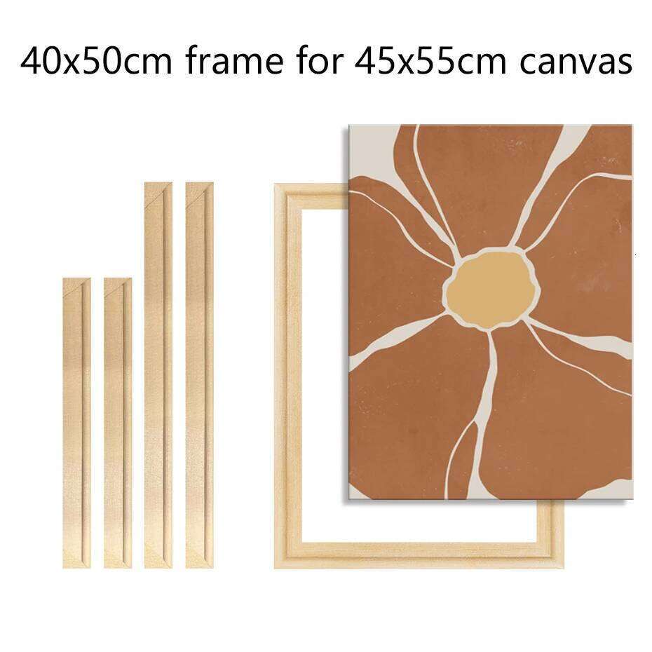 40x50cm for 45x55cm Canvas Pictures Wooden Diamond Painting Wall Picture Poster Photo Frame Home Decor H260306
