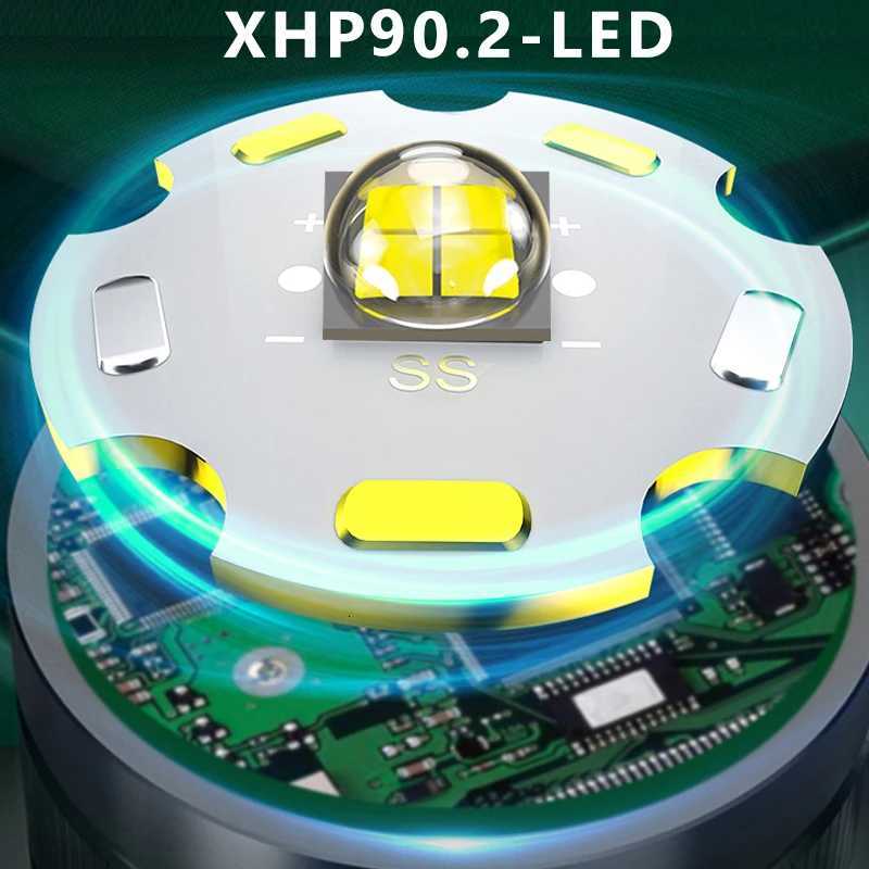 XHP902 Super Powerful Headlamp Rechargeable Head Flashlight High Power Head Lamp 1000Meters Headlight 218650 Fishing Lantern H260307