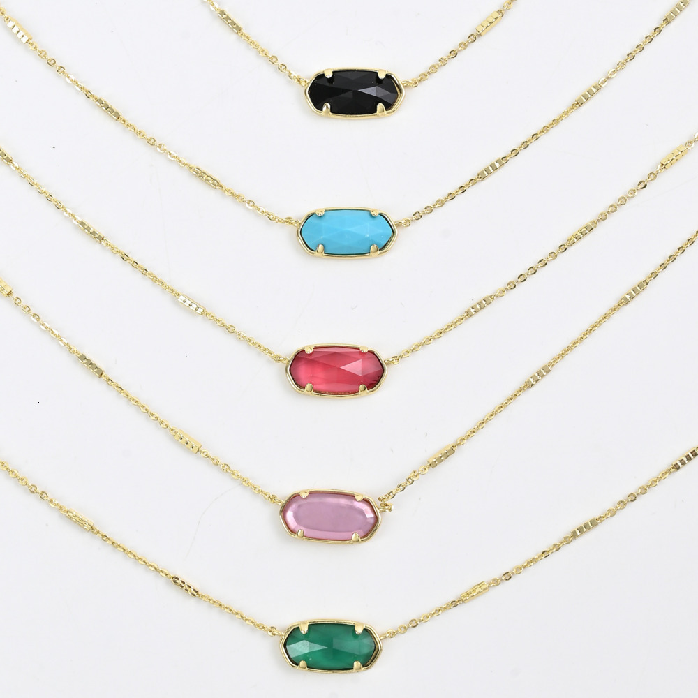 Kendral Scott Necklace Designer Ks Necklace For Woman Man Jewerly Pendant KS Fashion Light Luxury Chain Oval Geometric Necklace High-end Crystal Design Elegant 2026