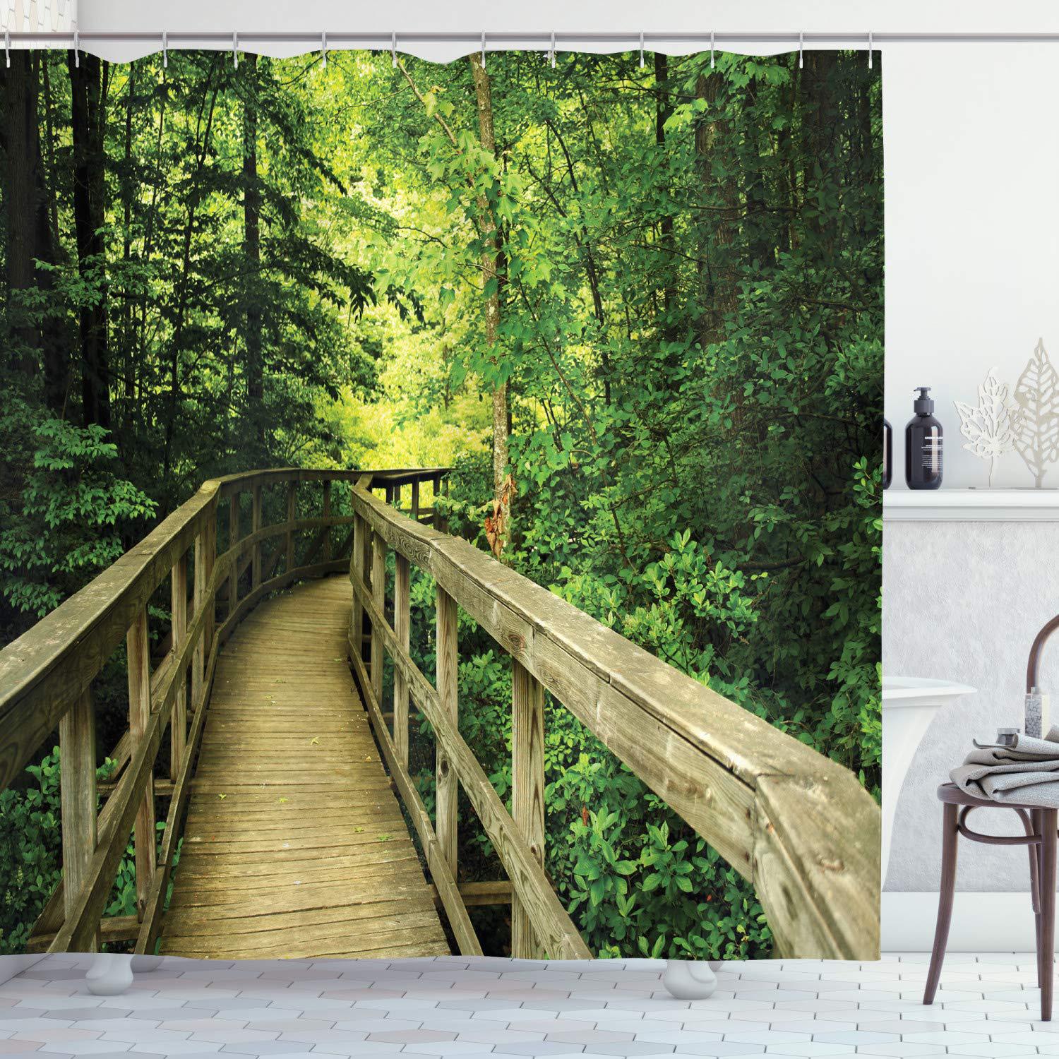 YL-38315 Orange Shower Curtain with Triangular Mosaic Shape and Pattern, Abstract Pixel Effect, Waterproof Shower