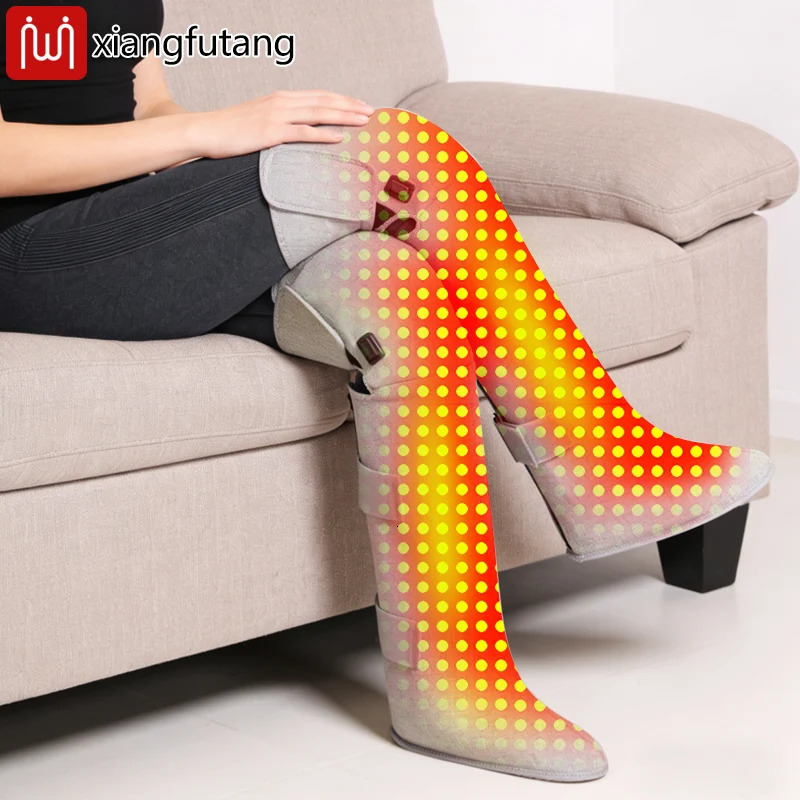 Portable Red Light Heating Long Leg Boots Leg Vibration Massage Relieves Joint Rheumatic Pain Numbness Chronic Cold LegSyndrome 260304