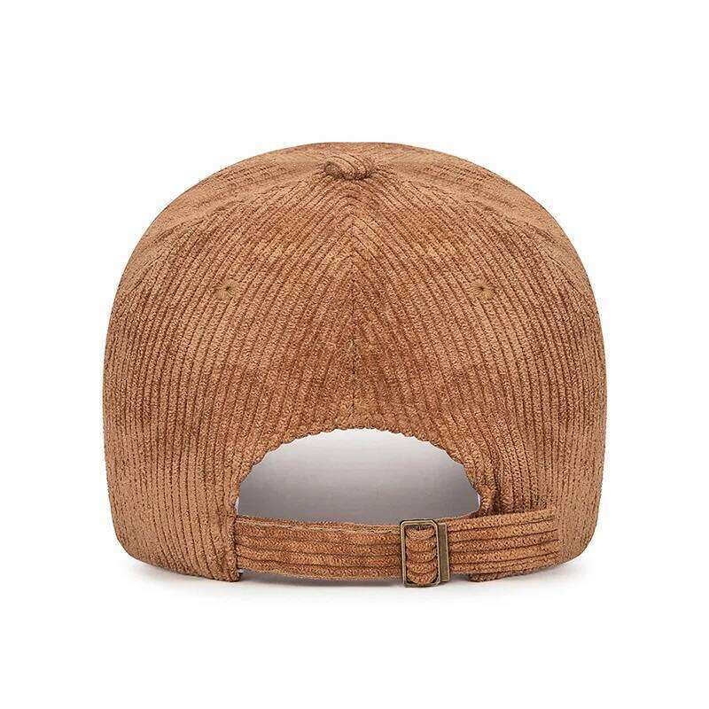 Corduroy Baseball Cap - Adjustable Snapback, Breathable Versatile Striped Casual Hat Y260304