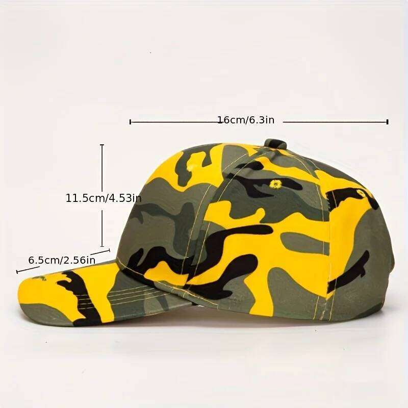 1PC camouflage baseball cap - breathable, adjustable, suitable for outdoor sports and casual wear Y260304