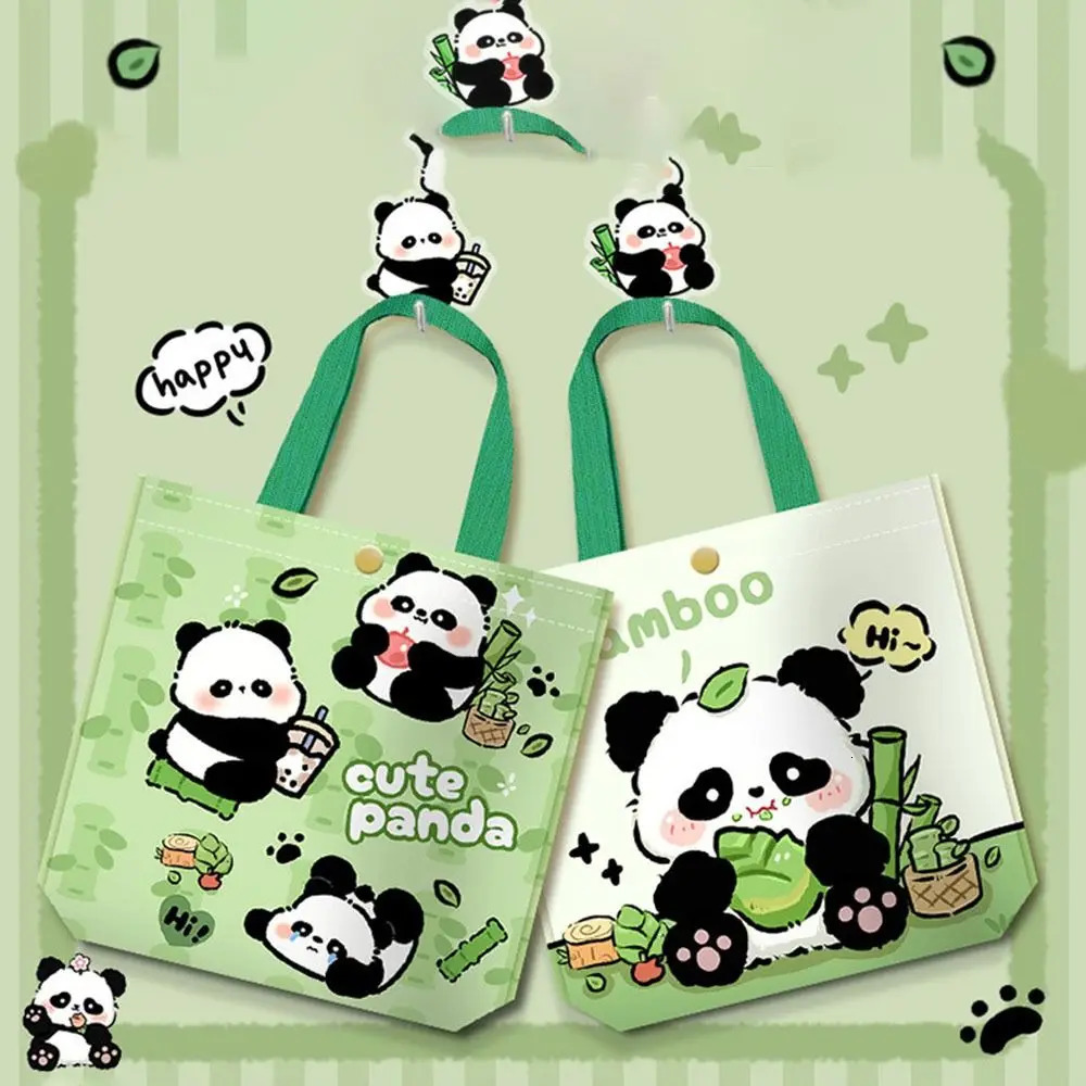 Gifts Portable Panda Tote Bag Snack Large Capacity Lunch Bags Wrist Coin Work Commuting Handbags 260307