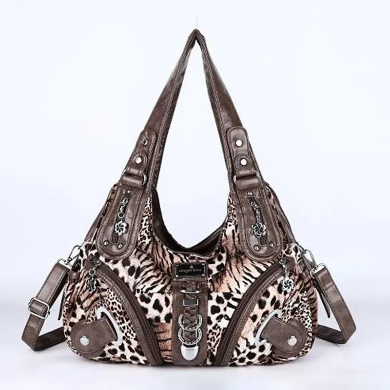 Women Handbags Leopard Bag Top-handle Handbag Fashion Satchel Dumpling Pack Shoulder Bag Tote Bag Hobos Large Purse 260303