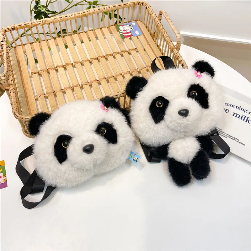 Womens Bag Fashion Panda Plush Nice Single Shoulder Crossbody Doll Backpack Cute Cartoon Kawaii Tote 260307