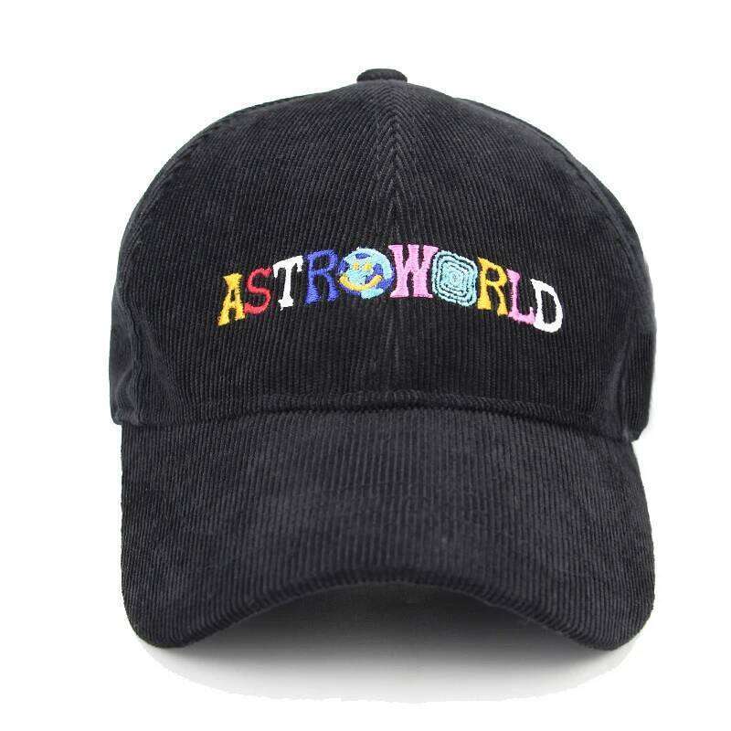 Spring Autumn Corduroy Baseball Caps Men Women Vintage ASTROWORLD Letter Embroidered Hat Unisex Adjustable Snapback Hip Hop Hats Y260304