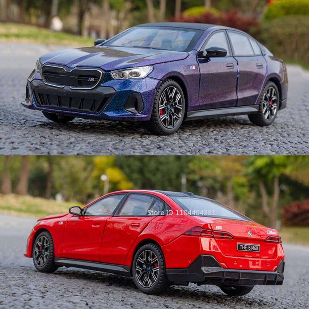 1:24 I5M60 X5 Alloy Models Toys Diecast Car 6 Doors Opened Sound Light Pull Back Front Wheel Steering Vehices Kids Holiday Gifts Z260306