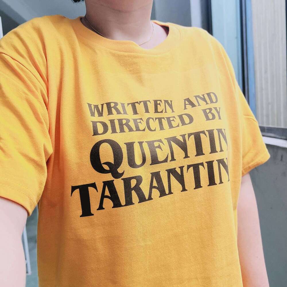 4002Written Quentin Letter Printed T Shirt Retro desert Tees Women Short Sleeve Cotton Fashion O-Neck Printing Tops XJ260306 XJ260306