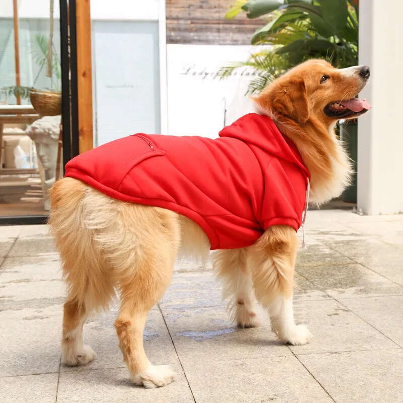 Big Dog Hoodies Clothes 2Xl-5Xl For Medium Large Labrador Golden Retriever Shepherd Husky Autumn Winter Warm Pet Clothing Bamubi