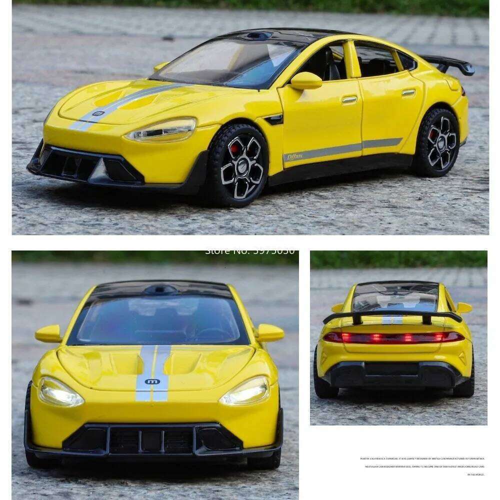 1:32 SU7 Honda NEW TYPER Toys Models Cars Doors Opened Light Music Miniature Vehicles Wheel Pull Back Car Perfect Gifts for Kids Z260306
