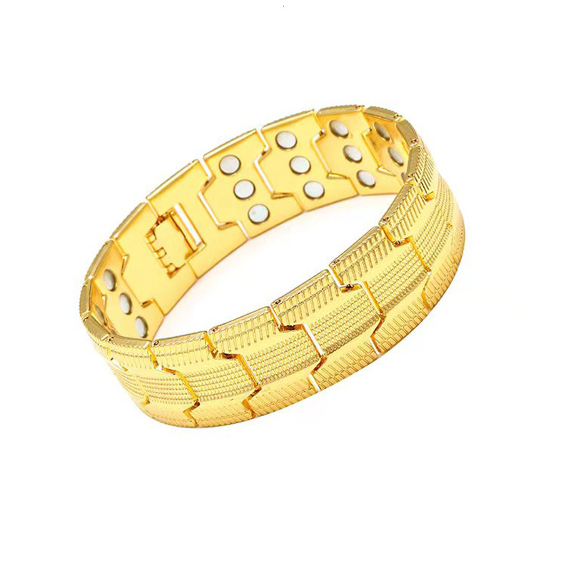 Luxury Brand Designer Jewelry European And American Antique Red Copper Magnetic Bracelet Retro Fashion Detachable Designer Hip-hop Bracelet