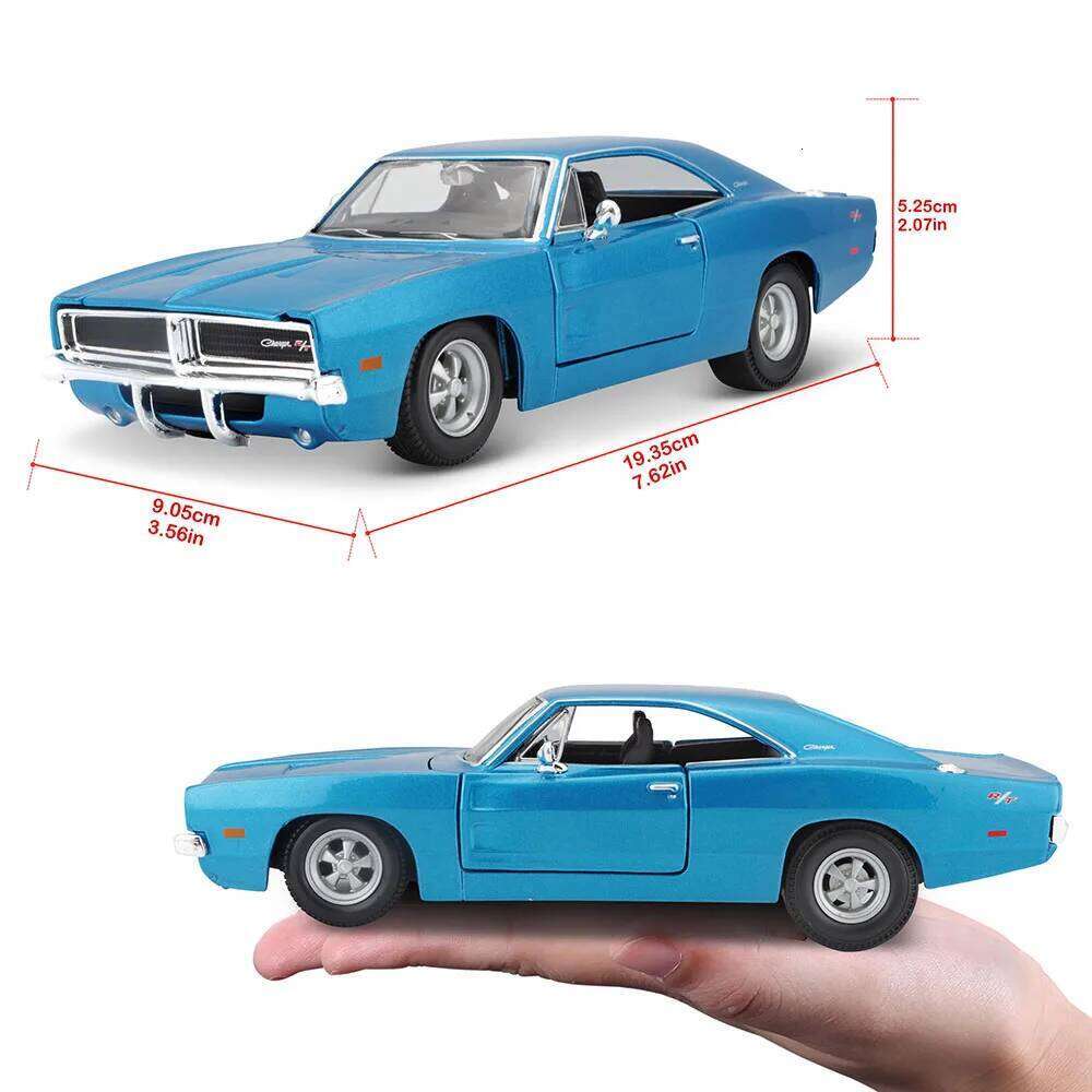 Maisto 1:24 1969 Dodge Challenger R/T alloy car model handicraft decoration collection toy tool gift die-casting Z260306