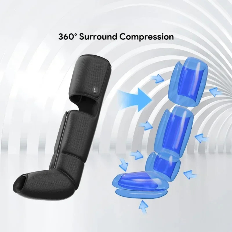 Leg Massager with Heat and Airbag Foot Calf Thigh Massager for Circulation and Muscle Relaxation Sequential Compression Boot 260304