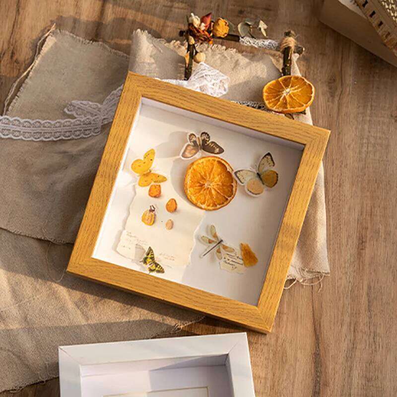 Shadow Box Depth 3cm Wooden For Displaying Three-Dimensional Works Nordic DIY Wood Picture Frame Photo Decor H260306