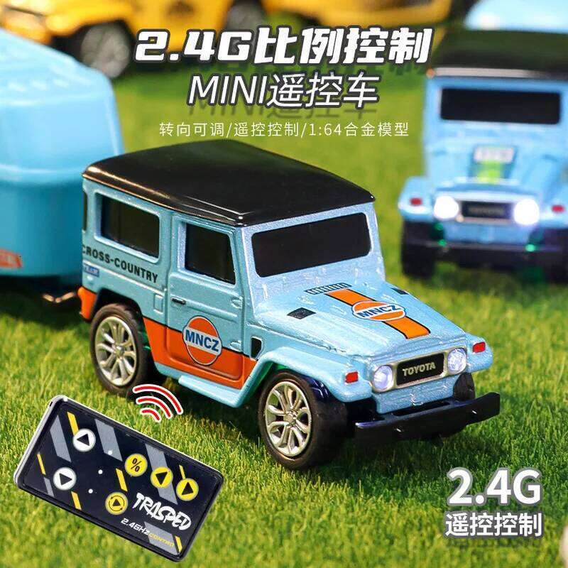 New Small Mini Remote Control Alloy Toyota Model Car with Light Children's Birthday Gift Toy C260306