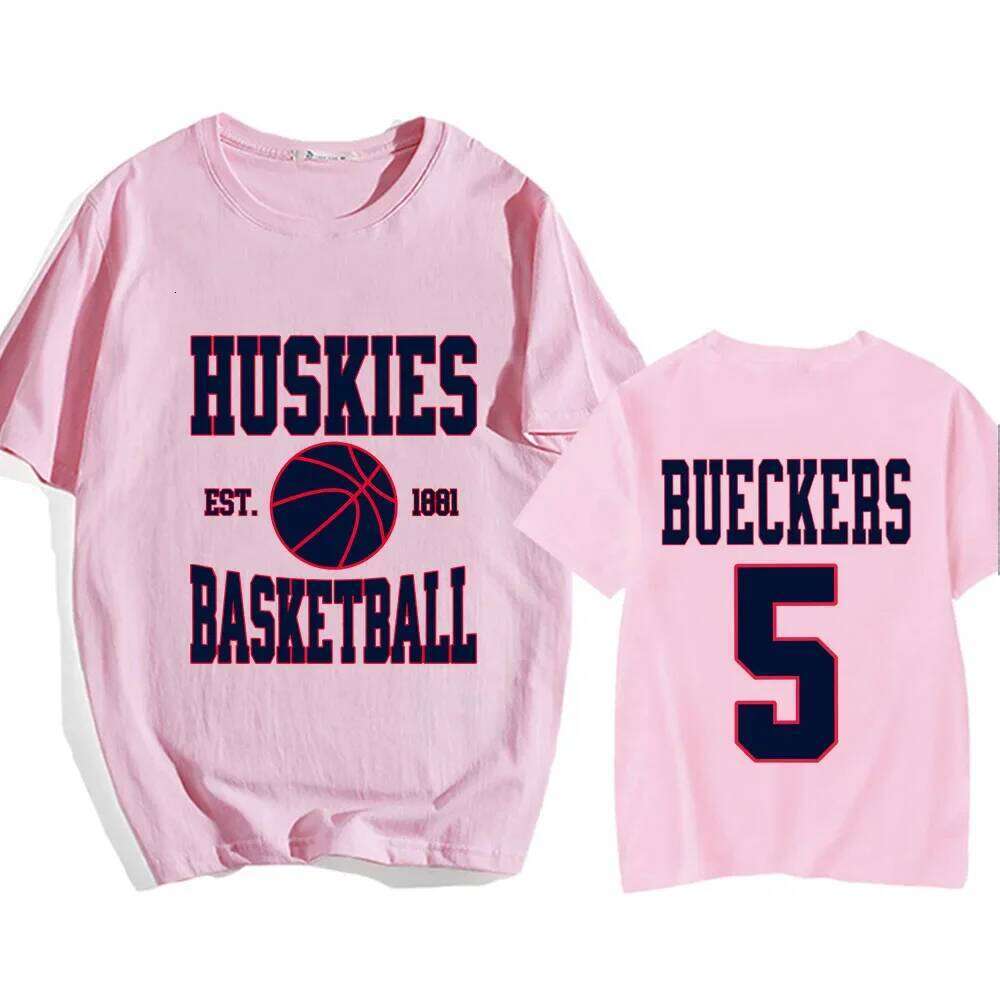 Paige Bueckers Number 5 T-shirts Double Side Graphic Printing Tee-shirt Short Sleeve Comfortable Tshirts Men/Women Tees XJ260306 XJ260306