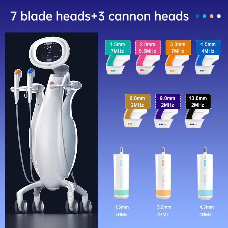 12d max himfu 7d 8d 9d mfu antiwrinkle 22d mfu rf mpt eyes neck face lifting body slimming 7dhifu machine with 3 handles