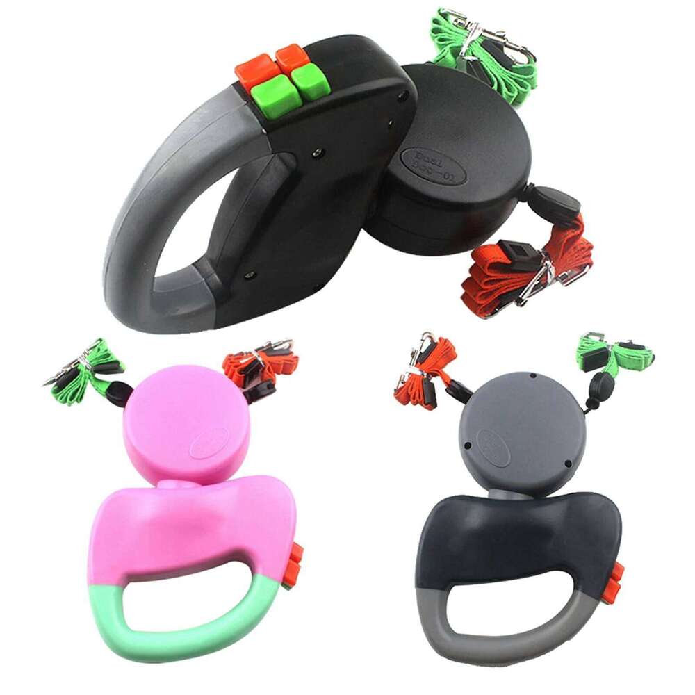 3M Dual Pet Retractable Automatic Winding Rope Dogs Walking Traction Leash Accessory Bamubi