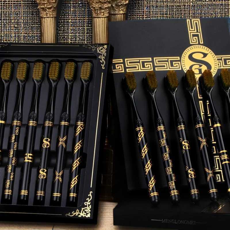 Luxury 6-Piece Toothbrush Set Soft Bristles for Gum Protection and Efficient Cleaning High-End Fashion Choice for Men and WomenT260307